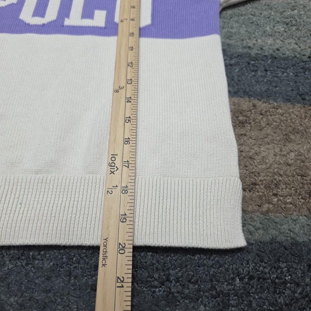 Polo Ralph Lauren Girls Knit Sweater Purple Logo Stripe Size L (12–14) - Picture 5 of 7